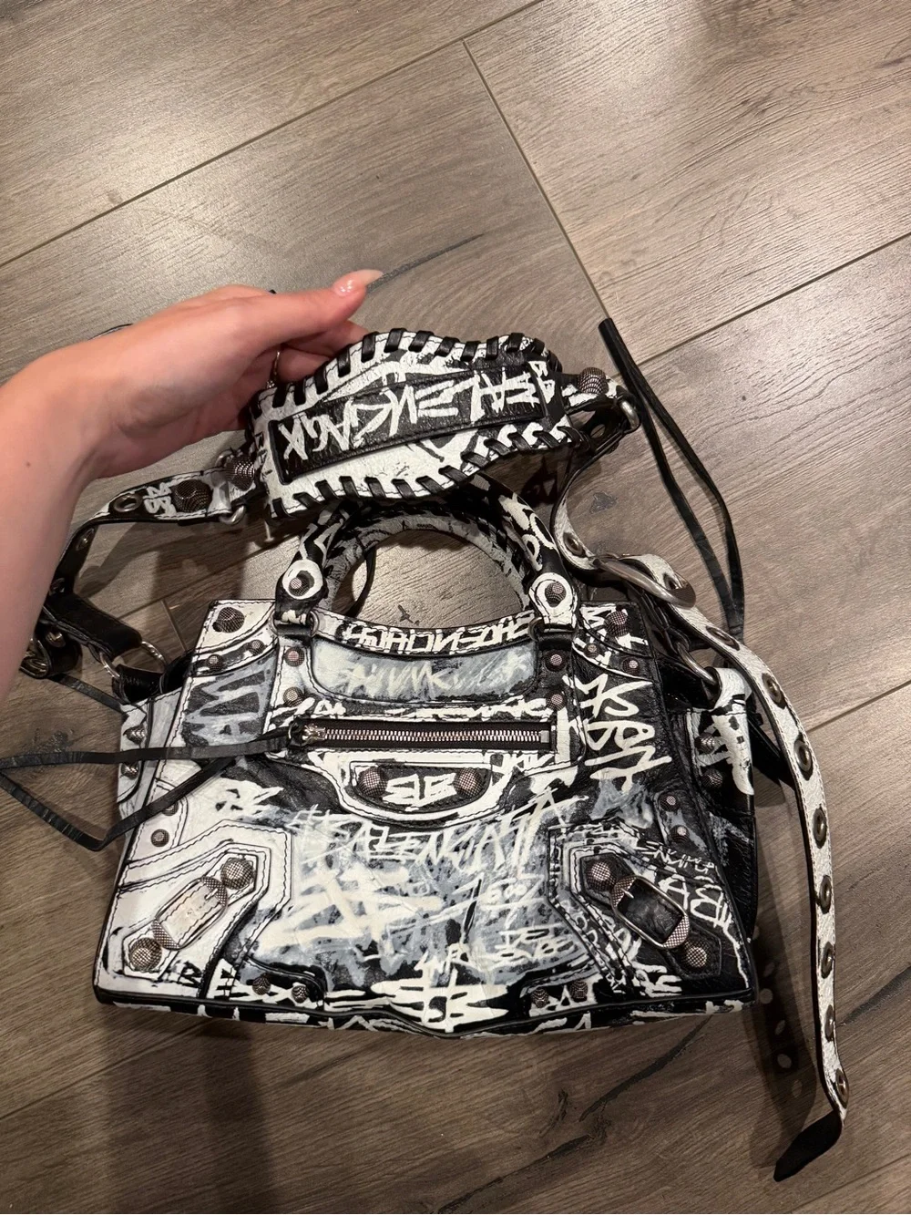 Balenciaga Neo Cagole Graffiti Bag